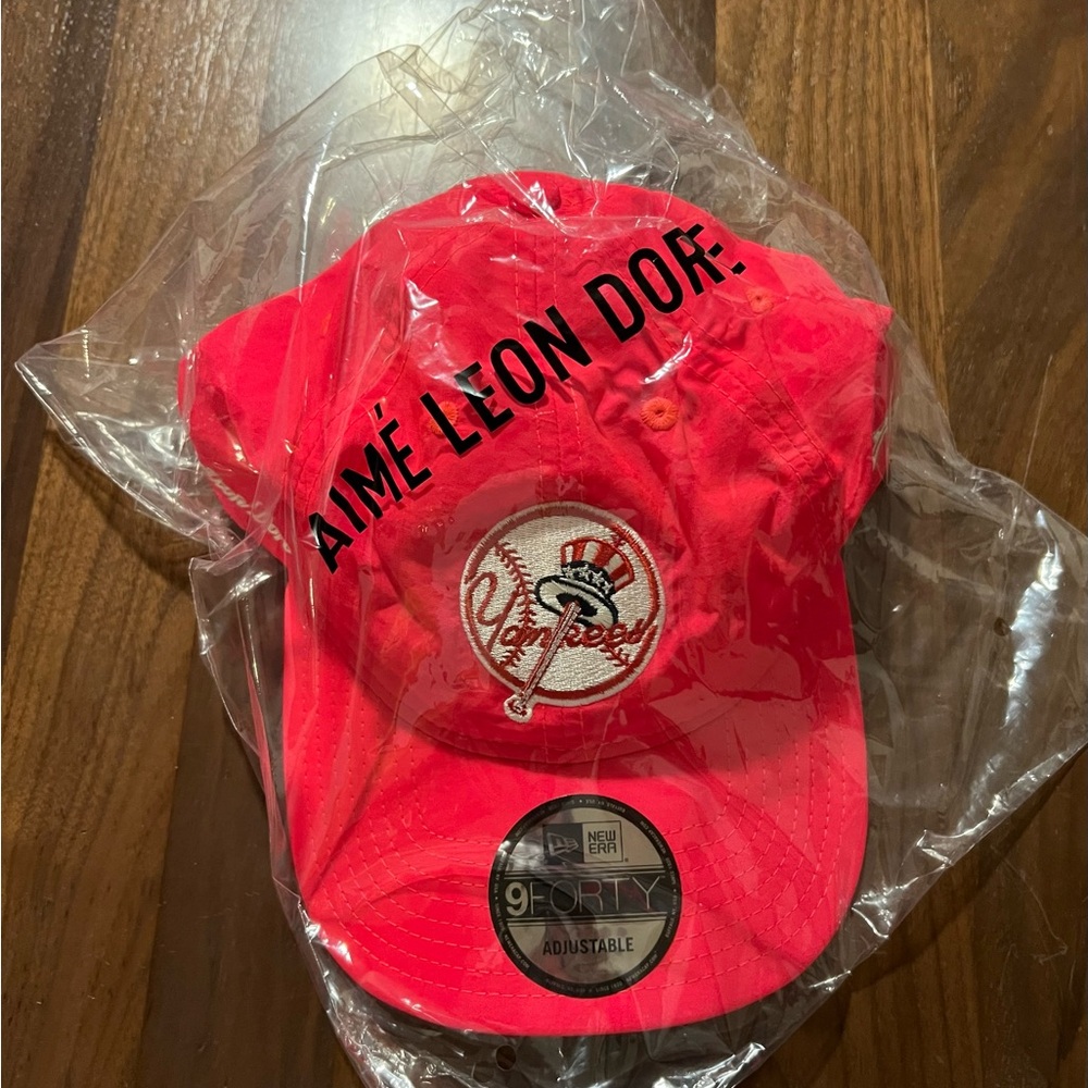 Aime Leon Dore ALD/New Era Nylon Yankees Hat Neon Pink Baseball Cap Snapback